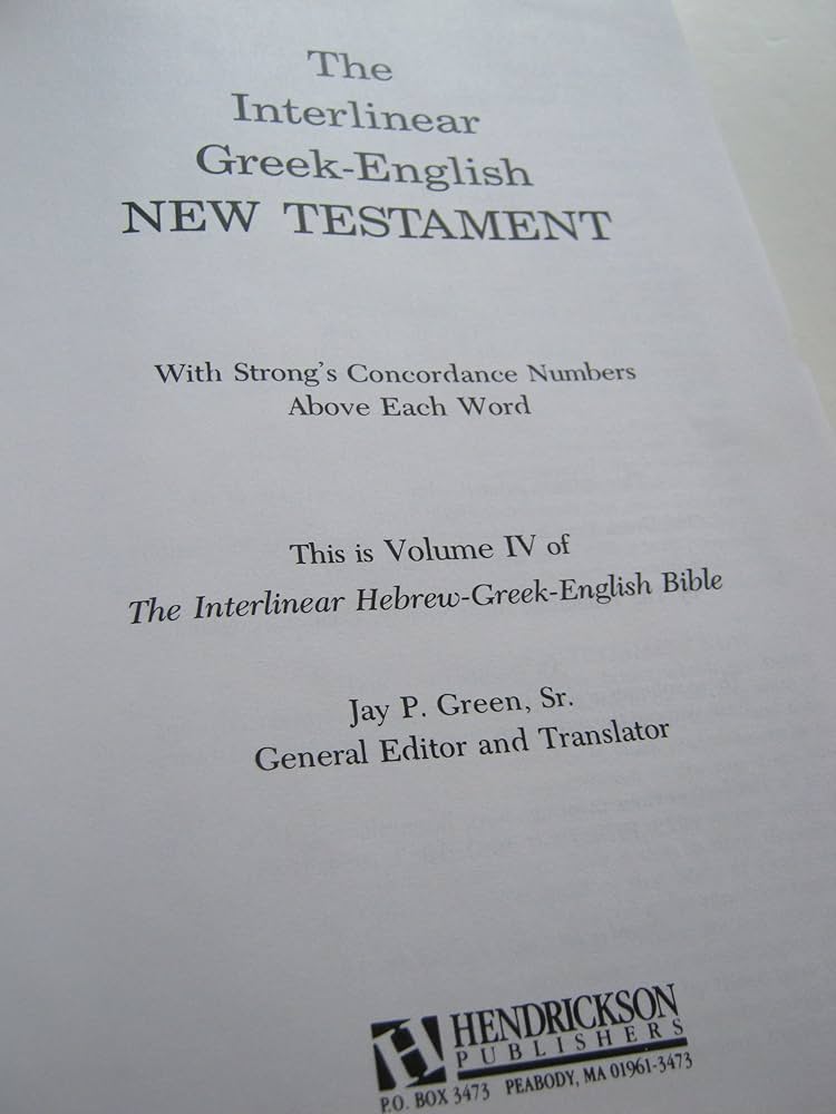 Interlinear New Testament ギリシャ語・英語新約聖書 The New Greek/English Interlinear NT (Hardcover): New Living